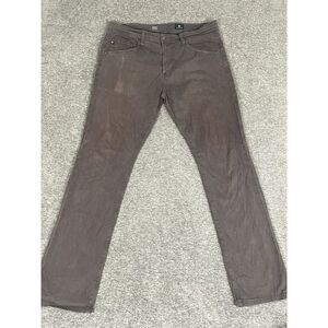 AG Adriano Goldschmeid Jeans Mens 34x32 Brown (Faded) Everett Slim‎ Straight